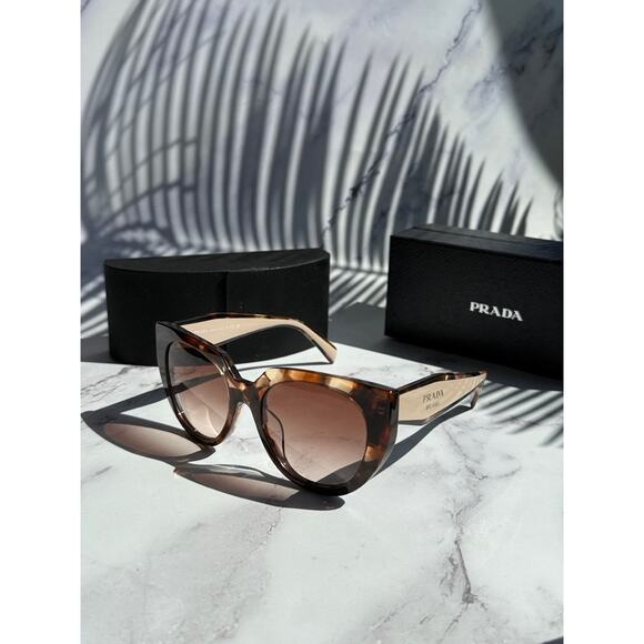 NEW Prada PR14WSF Sunglasses in Tortoise Powder - Picture 3 of 9